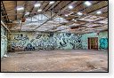 HDR graffiti streetart street-art street art skeleton factory urbex roa klaas van der linden kunst kunstwerk decay verlaten lost place places abandoned